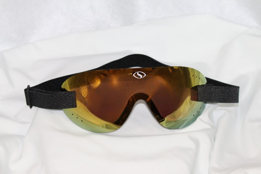 Large Gold Mirror Goggle